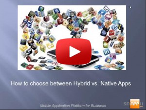 How to Select Between Hybrid vs. Native Apps - with data base integration explanation
